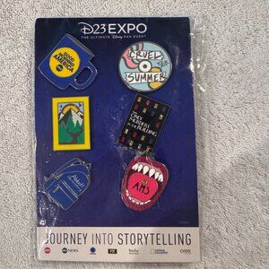 D23 Expo 2023 Disney Fan Event Pin Set Featuring Good Morning America Cruel Summ